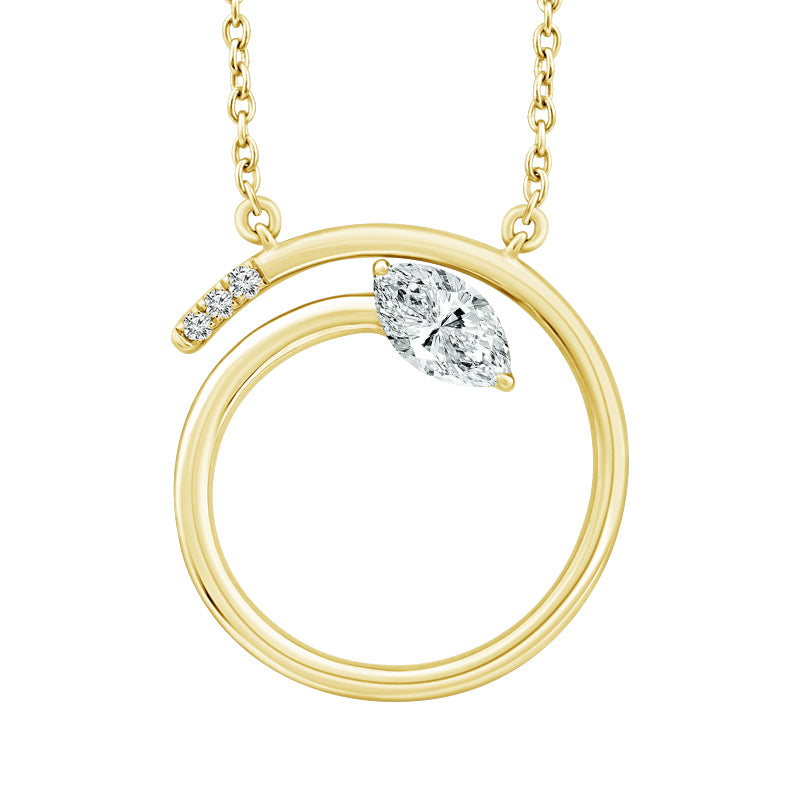 Diamond Fashion Pendant 0.25 ct tw 10k Yellow Gold-PF10020A44Y0