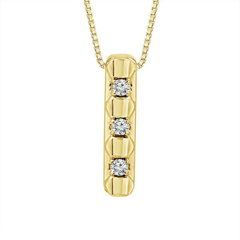 Diamond Fashion Pendant 0.03 ct tw 10k Yellow Gold-PF10289A78Y0