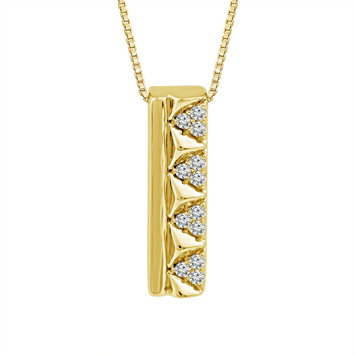 Diamond Fashion Pendant 0.06 ct tw 10k Yellow Gold-PF10291A78Y0
