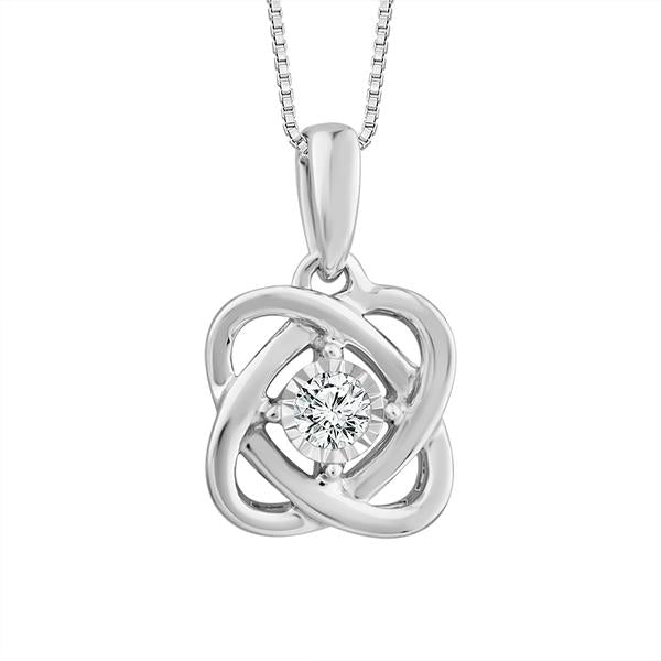 Diamond Fashion Pendant 0.05 ct tw 10k White Gold-PF5304A78W0BC