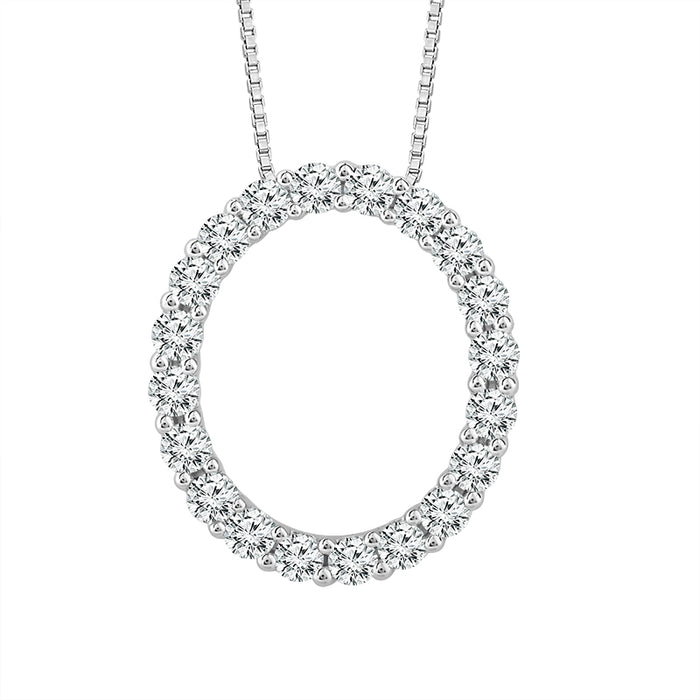Diamond Fashion Pendant 1 ct tw 10k White Gold-PF7138A78W0