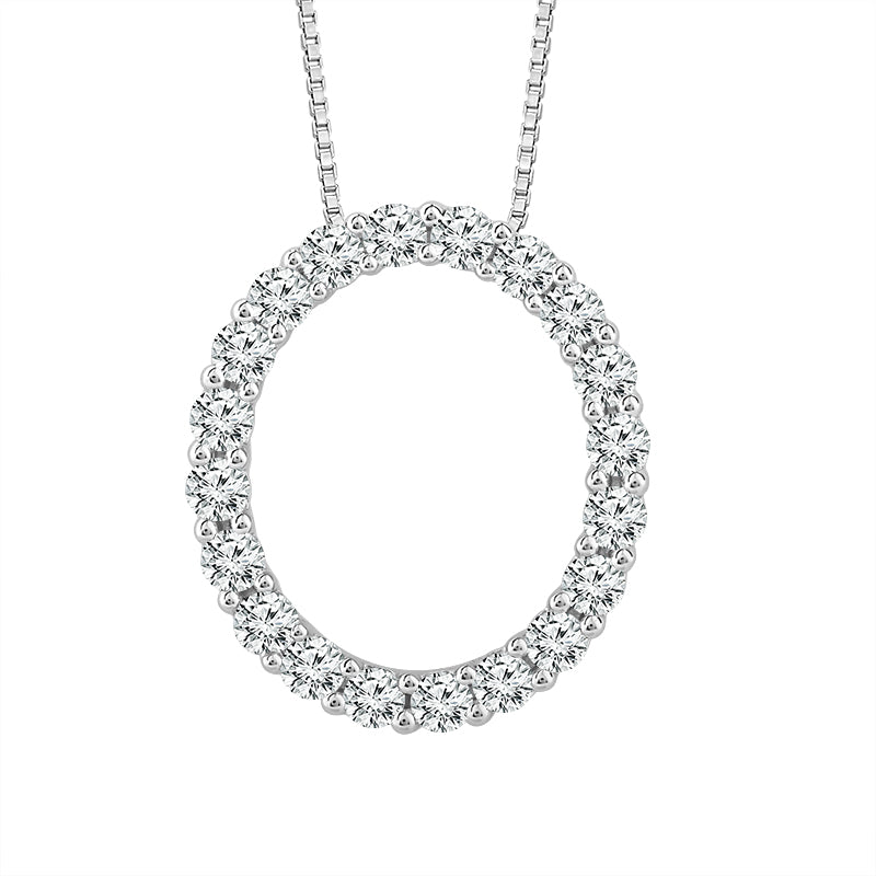 Diamond Fashion Pendant 1 ct tw 14k White Gold-PF7138A78W4