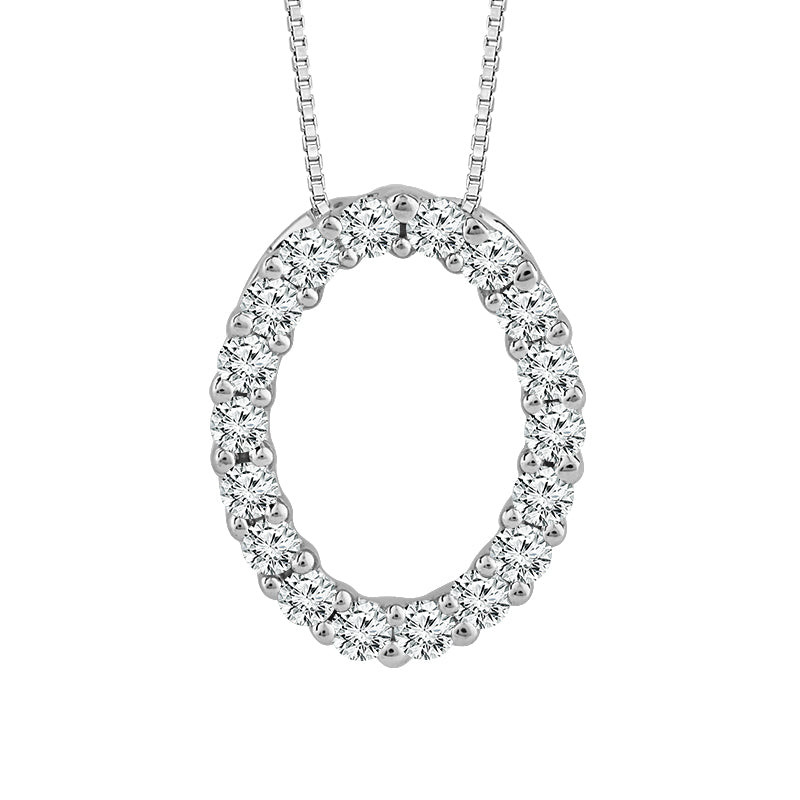 Diamond Fashion Pendant 0.1 ct tw 10k White Gold-PF7141A78W0