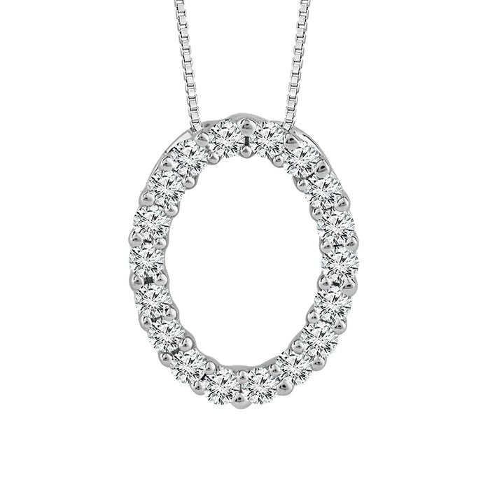 Diamond Fashion Pendant 0.1 ct tw 10k White Gold-PF7141A78W0