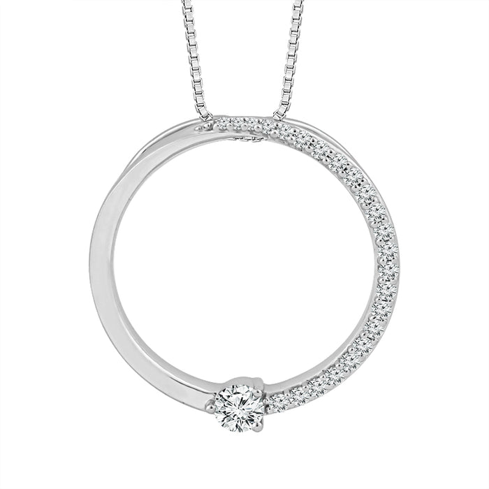 Diamond Fashion Pendant 0.20 ct tw 10k White Gold-PF8481A78W0