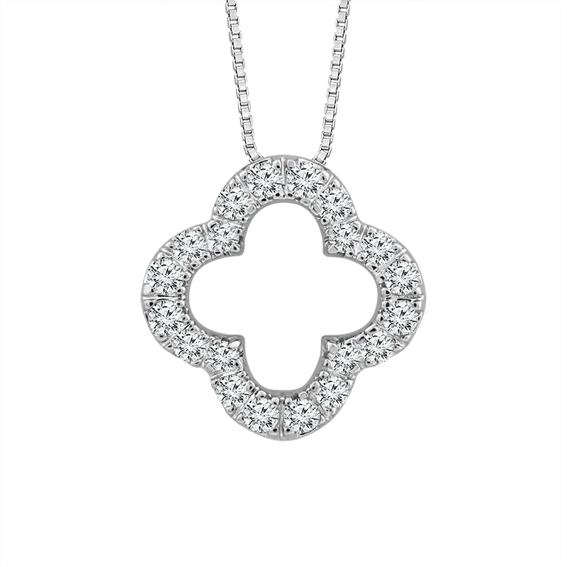 Diamond Fashion Pendant 0.10 ct tw 10k White Gold-PF8694A78W0