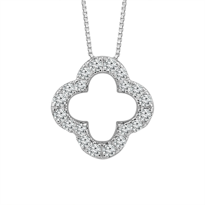 Diamond Fashion Pendant 0.10 ct tw 10k White Gold-PF8694A78W0