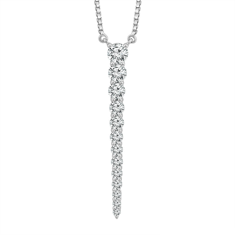 Diamond Fashion Pendant 1 ct tw 10k White Gold-PF9203A68W0