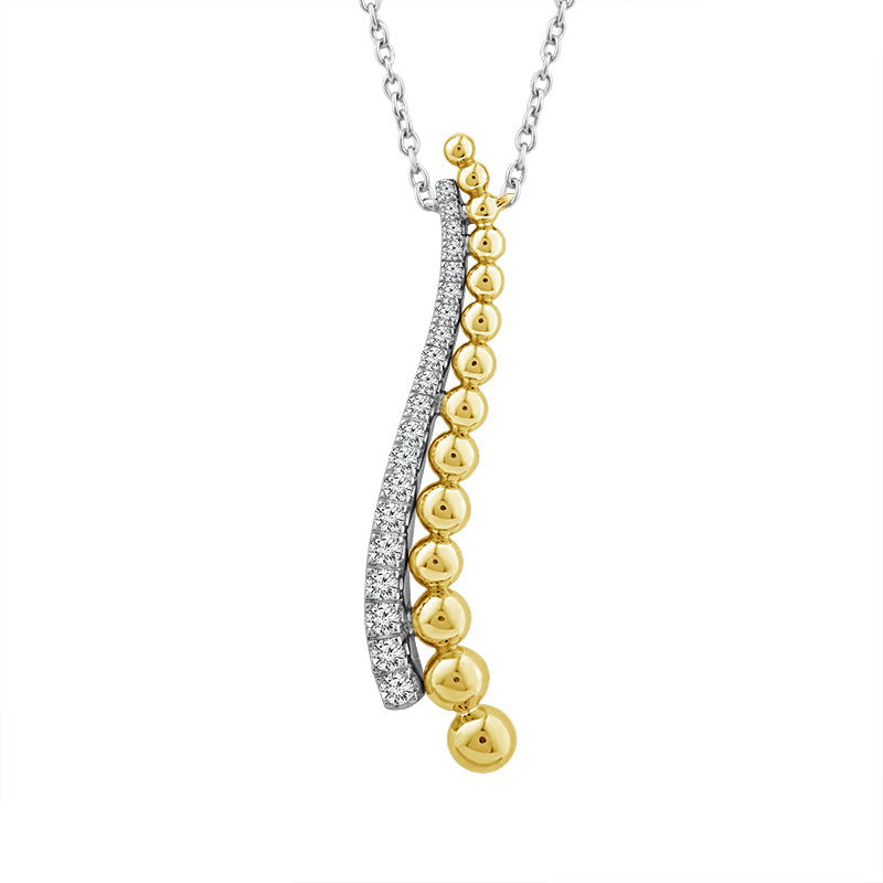Diamond Fashion Pendant 0.25 ct tw 10k Yellow Gold+10k White Gold-PF9209A78YW0