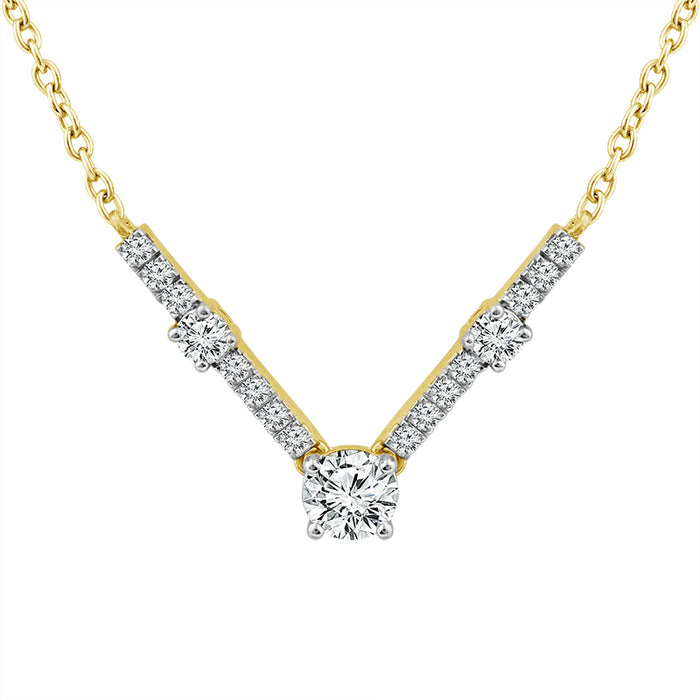 Diamond Fashion Pendant 0.75 ct tw 10k Yellow Gold-PF9215A66Y0