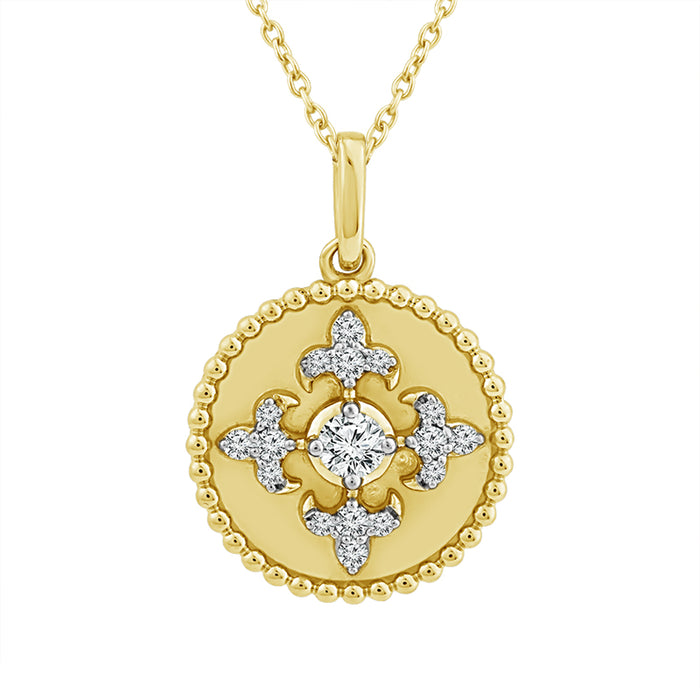Diamond Fashion Pendant 0.25 ct tw 10k Yellow Gold-PF9262A78Y0