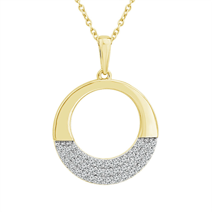 Diamond Fashion Pendant 0.20 ct tw 10k Yellow Gold-PF9440A78Y0