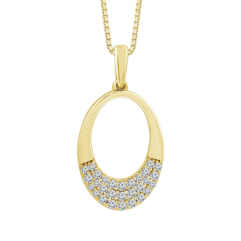 Diamond Fashion Pendant 0.20 ct tw 10k Yellow Gold-PF9595A78Y0