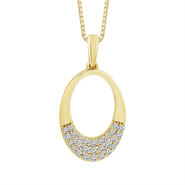 Diamond Fashion Pendant 0.20 ct tw 10k Yellow Gold-PF9595A78Y0