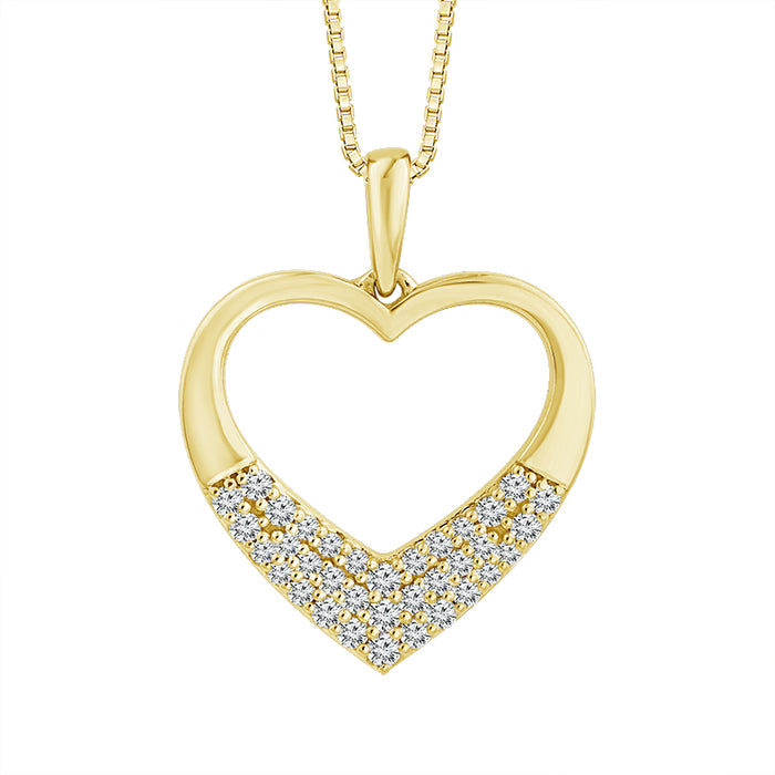 Diamond Fashion Pendant 0.20 ct tw 10k Yellow Gold-PF9596A78Y0