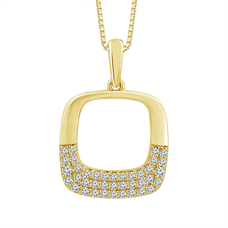 Diamond Fashion Pendant 0.20 ct tw 10k Yellow Gold-PF9597A78Y0