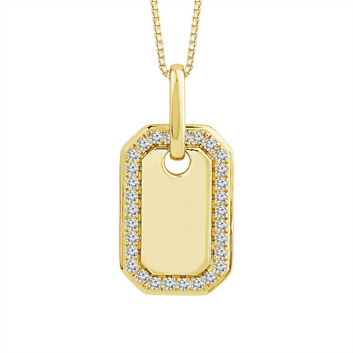 Diamond Fashion Pendant 0.17 ct tw 10k Yellow Gold-PF9601SC4Y0