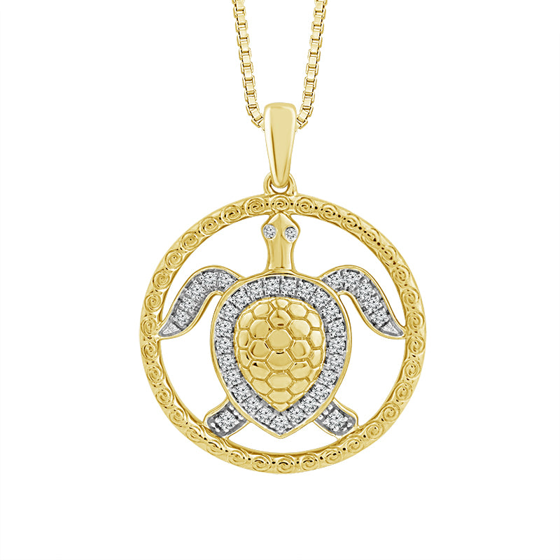 Diamond Fashion Pendant 0.20 ct tw 10k Yellow Gold-PF9624A78Y0
