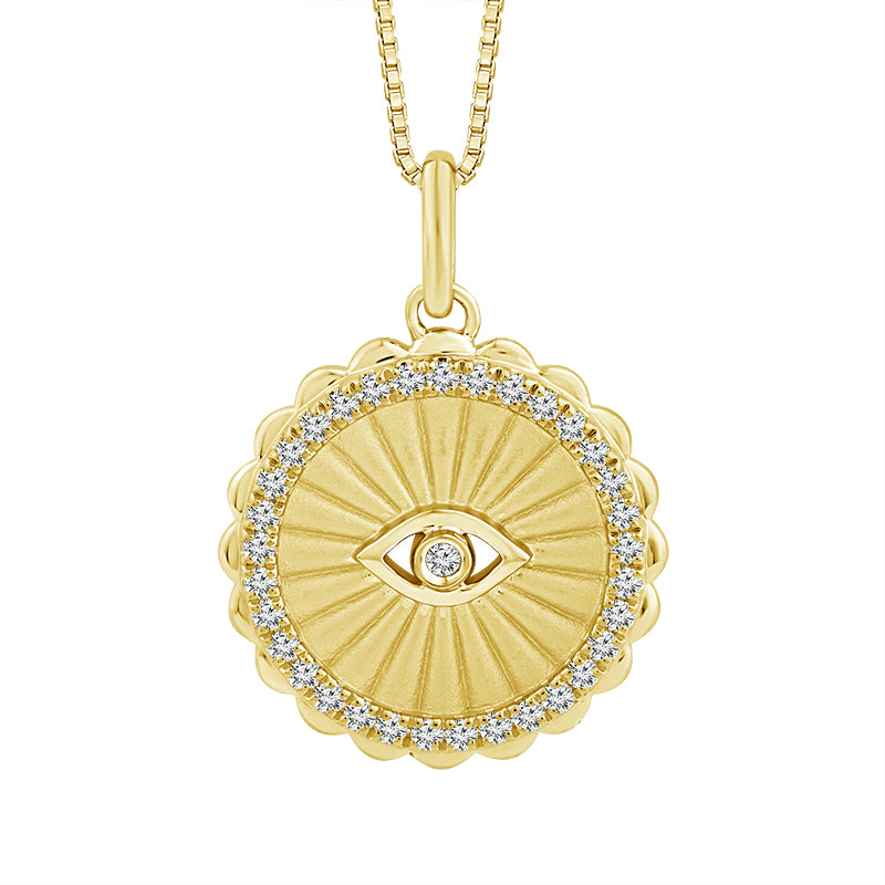 Diamond Fashion Pendant 0.20 ct tw 10k Yellow Gold-PF9682A78Y0