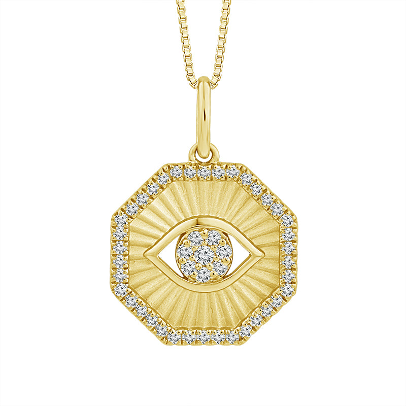 Diamond Fashion Pendant 0.20 ct tw 10k Yellow Gold-PF9683A78Y0