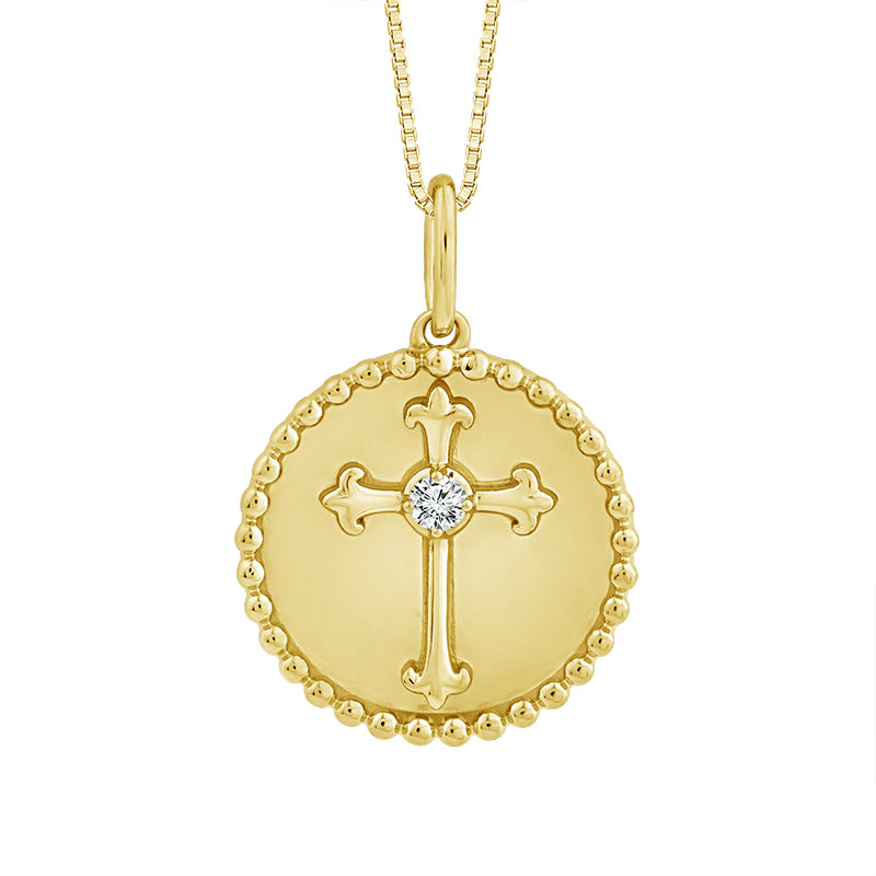 Diamond Fashion Pendant 0.03 ct tw 10k Yellow Gold-PF9684A78Y0