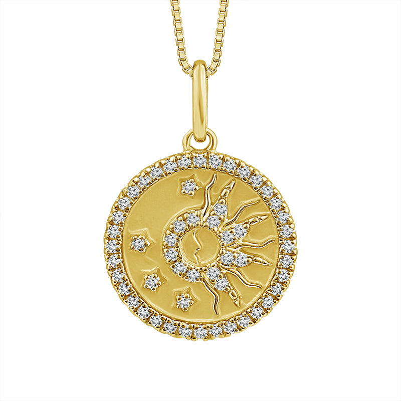 Diamond Fashion Pendant 0.20 ct tw 10k Yellow Gold-PF9686A78Y0