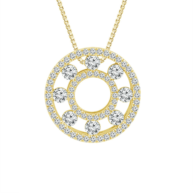 Diamond Fashion Pendant 1 ct tw 10k Yellow Gold-PF9800A78Y0