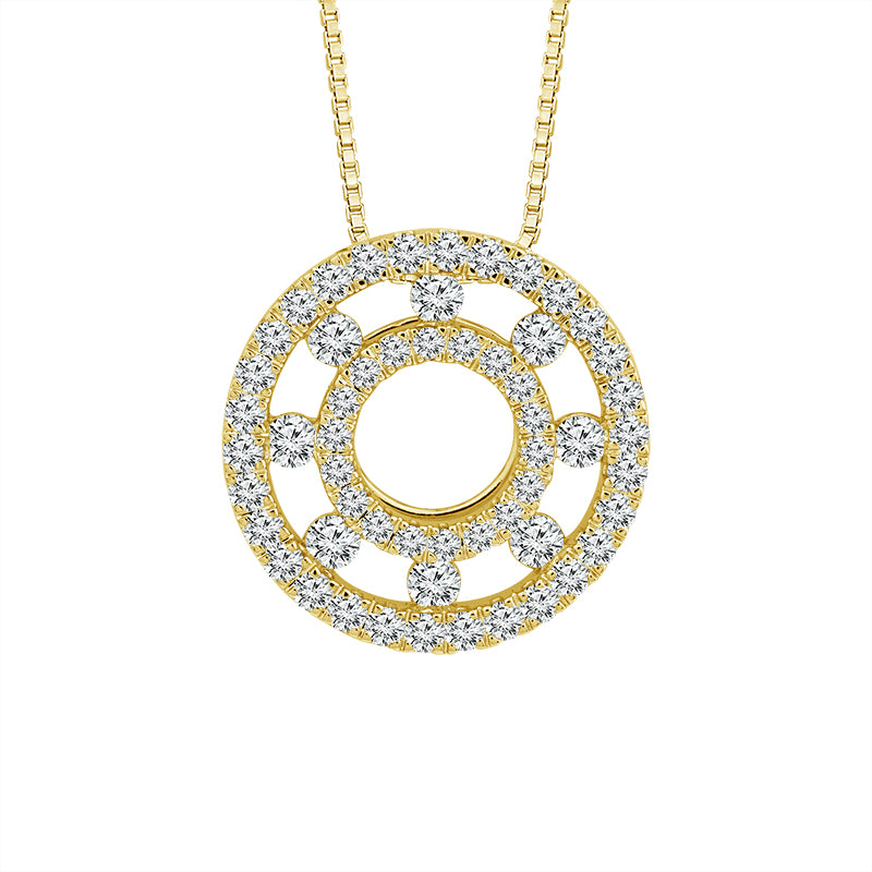 Diamond Fashion Pendant 0.50 ct tw 10k Yellow Gold-PF9915A78Y0
