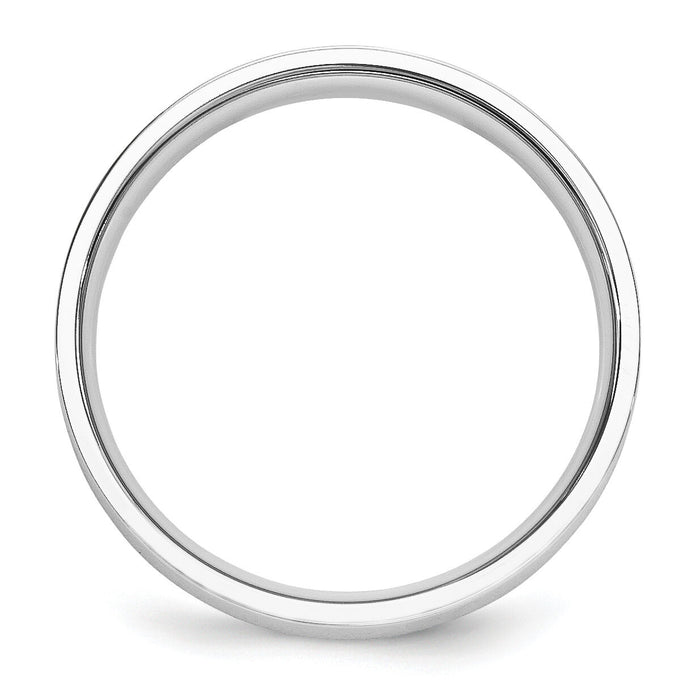 Platinum 5mm Flat Wedding Band-PFB050
