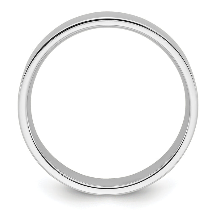 Platinum 6mm Flat Wedding Band-PFB060