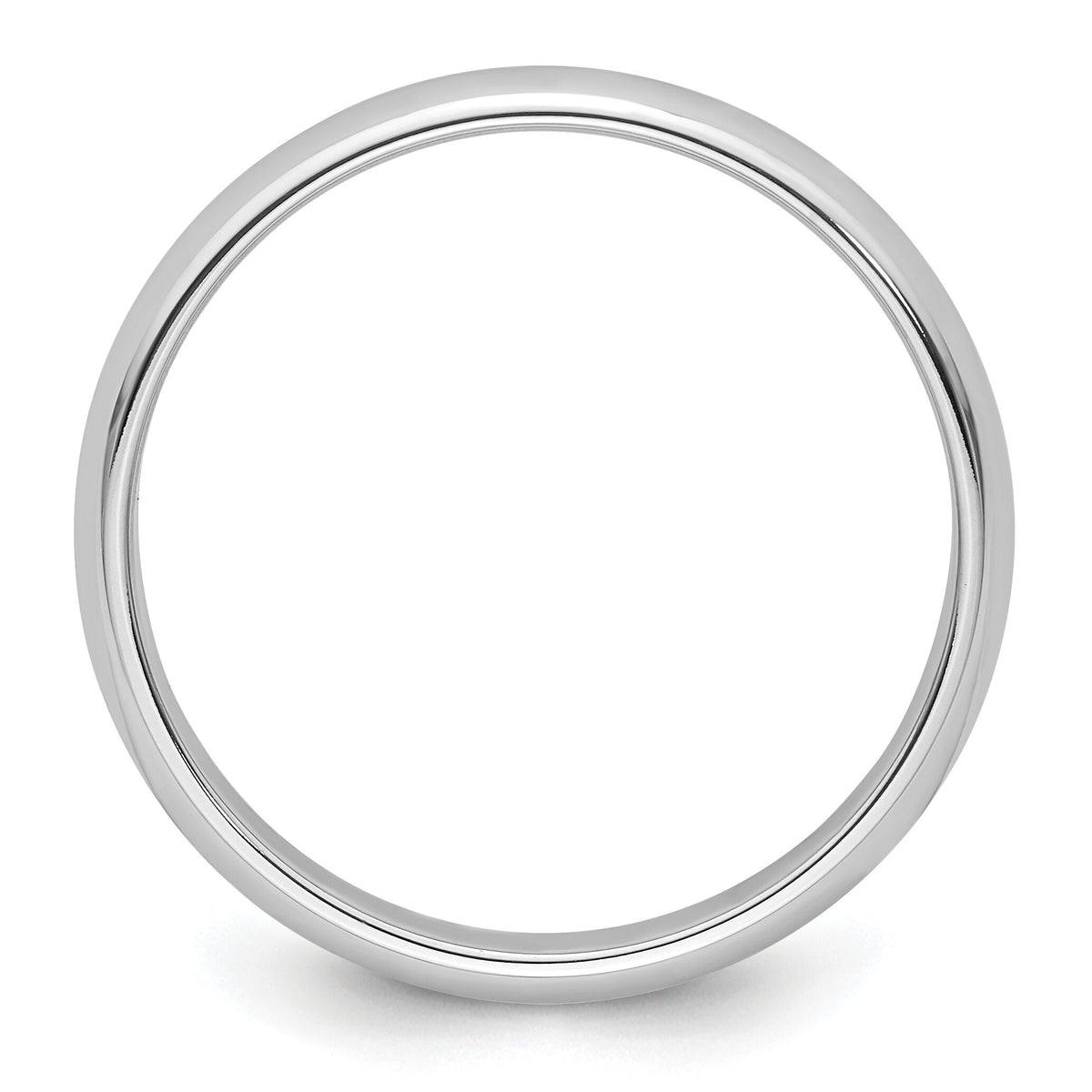 Platinum 4mm Half-Round Wedding Band-PHR040