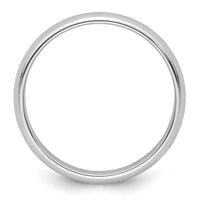 Platinum 4mm Half-Round Wedding Band-PHR040