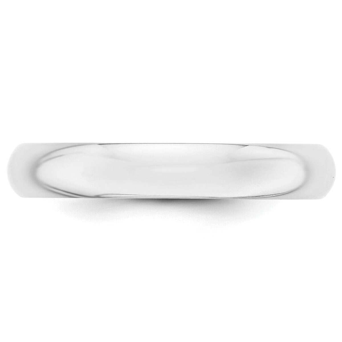 Platinum 4mm Half-Round Wedding Band-PHR040