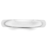 Platinum 4mm Half-Round Wedding Band-PHR040