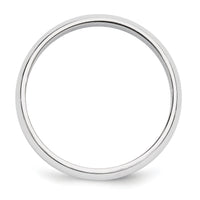 Platinum 5mm Half-Round Wedding Band-PHR050