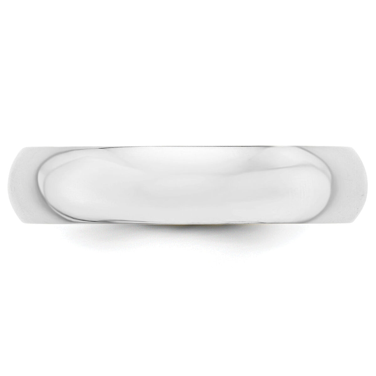 Platinum 5mm Half-Round Wedding Band-PHR050