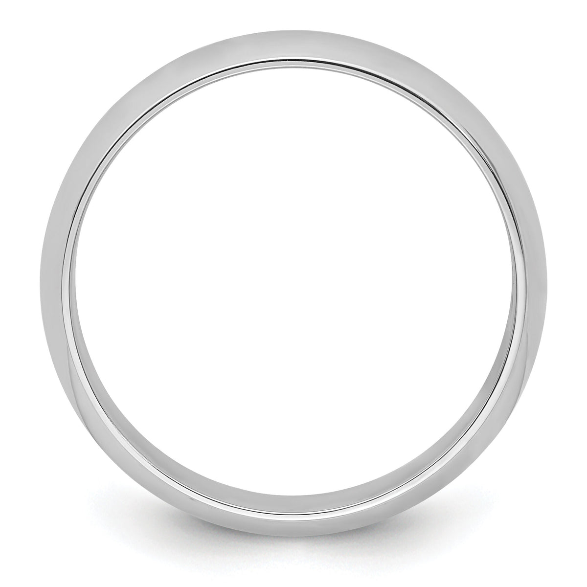 Platinum 6mm Half-Round Wedding Band-PHR060