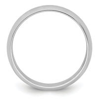 Platinum 6mm Half-Round Wedding Band-PHR060