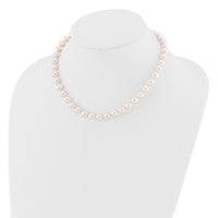 14K 8-9mm Round White Saltwater Akoya Cultured Pearl 16in Necklace-PL80AA-16