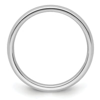Platinum 3mm Half-Round Comfort Fit Lightweight Band-PLWCF030