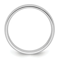 Platinum 4mm Half-Round Comfort Fit Lightweight Band-PLWCF040