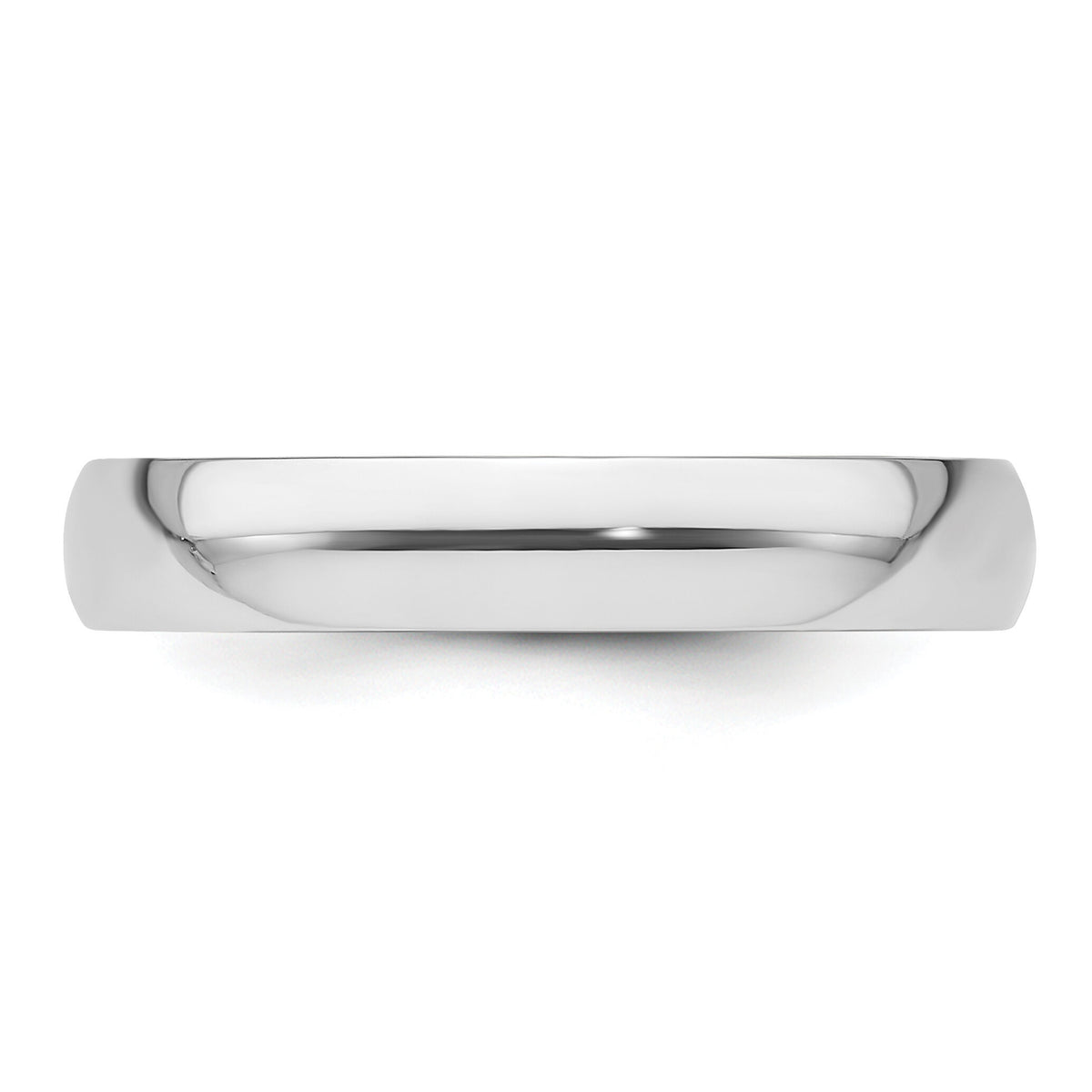 Platinum 4mm Half-Round Comfort Fit Lightweight Band-PLWCF040