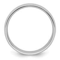 Platinum 6mm Half-Round Comfort Fit Lightweight Band-PLWCF060