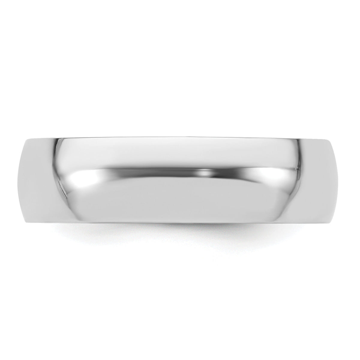 Platinum 6mm Half-Round Comfort Fit Lightweight Band-PLWCF060