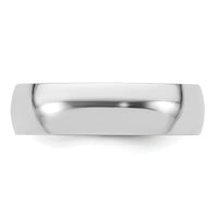 Platinum 6mm Half-Round Comfort Fit Lightweight Band-PLWCF060