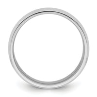 Platinum 8mm Half-Round Comfort Fit Lightweight Band-PLWCF080