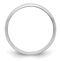 Platinum 3mm Half-Round Featherweight Band-PLWHR030