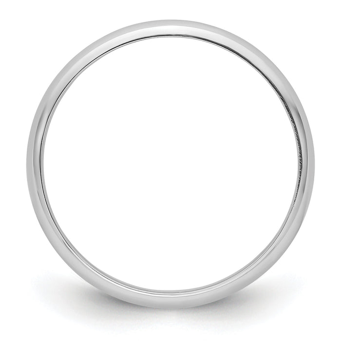 Platinum 3mm Half-Round Featherweight Band-PLWHR030