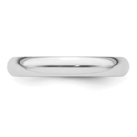 Platinum 3mm Half-Round Featherweight Band-PLWHR030