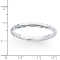 Platinum 3mm Half-Round Featherweight Band-PLWHR030